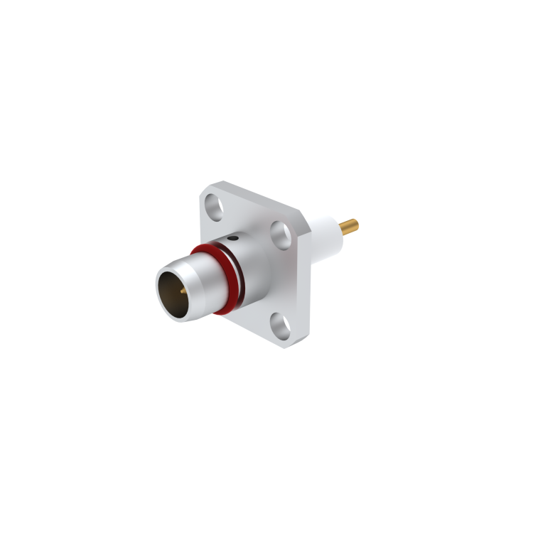 BMA / SQUARE FLANGE PLUG RECEPTACLE WITH CYLINDRICAL CONTACT