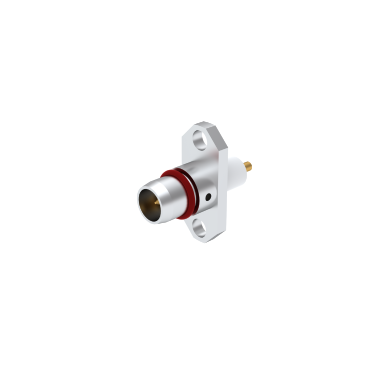 BMA / 2 HOLE FLANGE PLUG RECEPTACLE WITH CYLINDRICAL CONTACT
