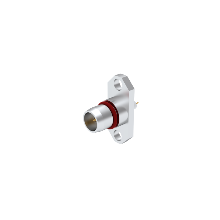 BMA / 2 HOLE FLANGE PLUG RECEPTACLE WITH CYLINDRICAL CONTACT