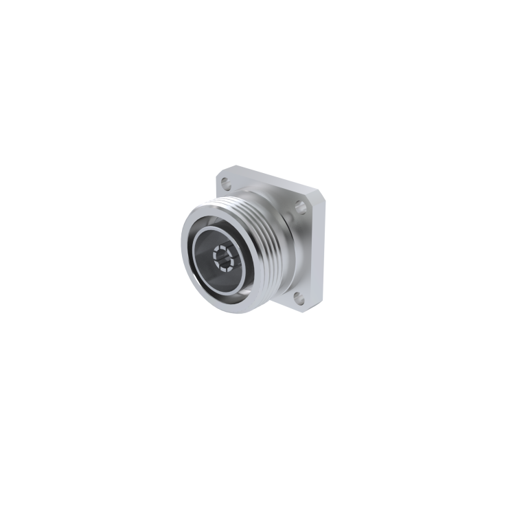 7-16 / SQUARE FLANGE JACK RECEPTACLE WITH TAB CONTACT