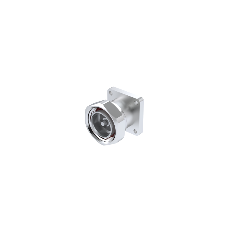 7-16 / SQUARE FLANGE PLUG RECEPTACLE WITH CYLINDRICAL CONTACT