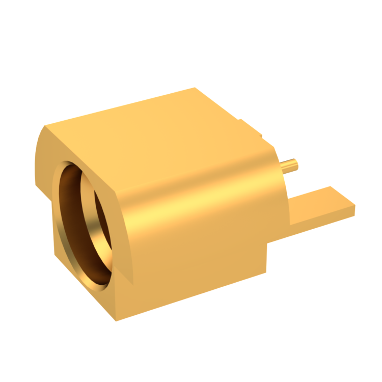 SMP / STRAIGHT MALE EDGE CARD RECEPTACLE SMT SMOOTH BORE