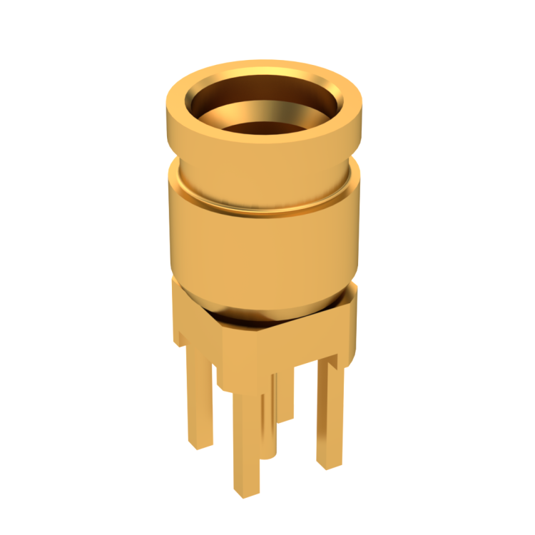 SMP-LOCK / MALE STRAIGHT RECEPTACLE FOR PCB HIGH TEMP RATED