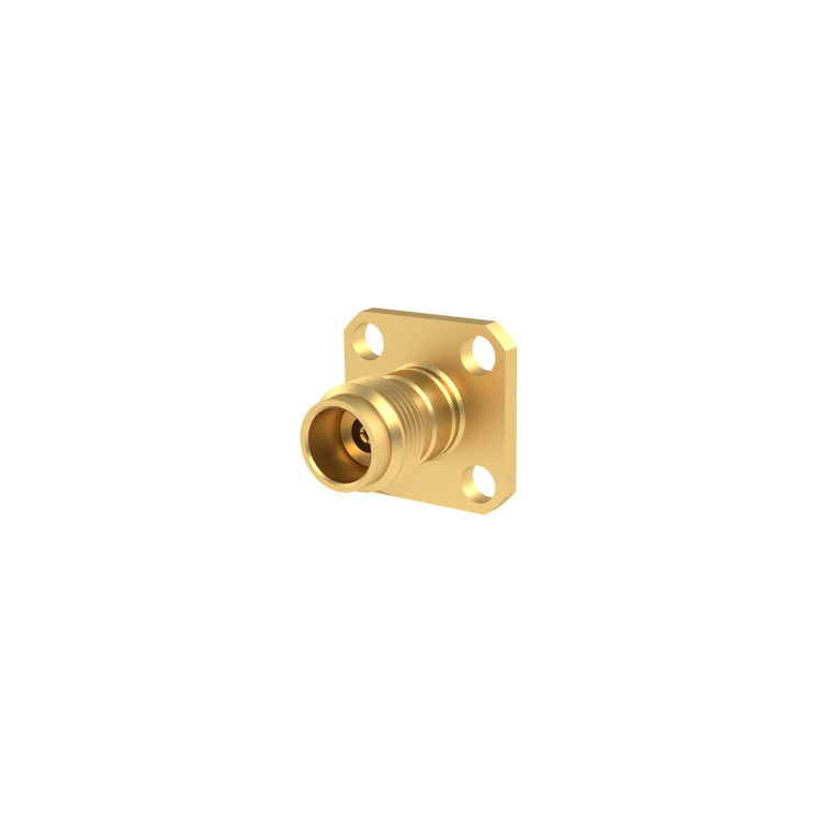 2.4 MM / UNIVERSAL SQUARE FLANGE FEMALE RECEPTACLE FOR PIN 0.3MM