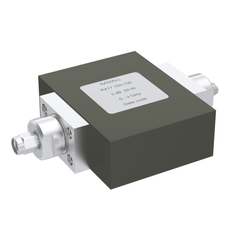 ATTENUATOR: SMA 3DB 3GHZ 50W 50ohms panel conduction cooling type