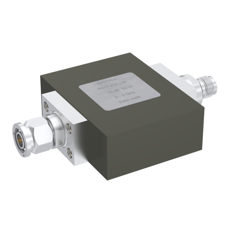 ATTENUATOR: TNC 10DB 3GHZ 50W 50ohms panel conduction cooling type