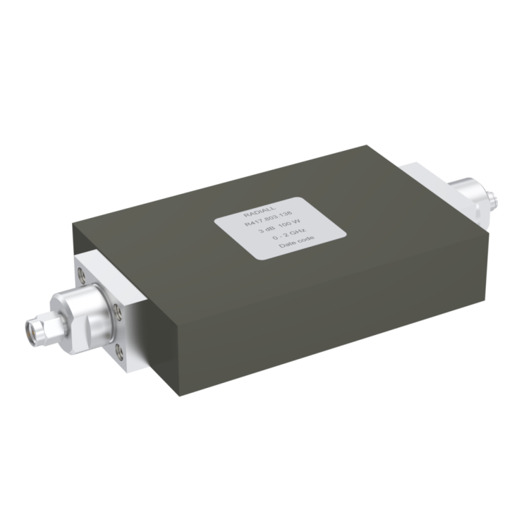ATTENUATOR: SMA 3DB 2GHZ 100W 50ohms panel conduction cooling type
