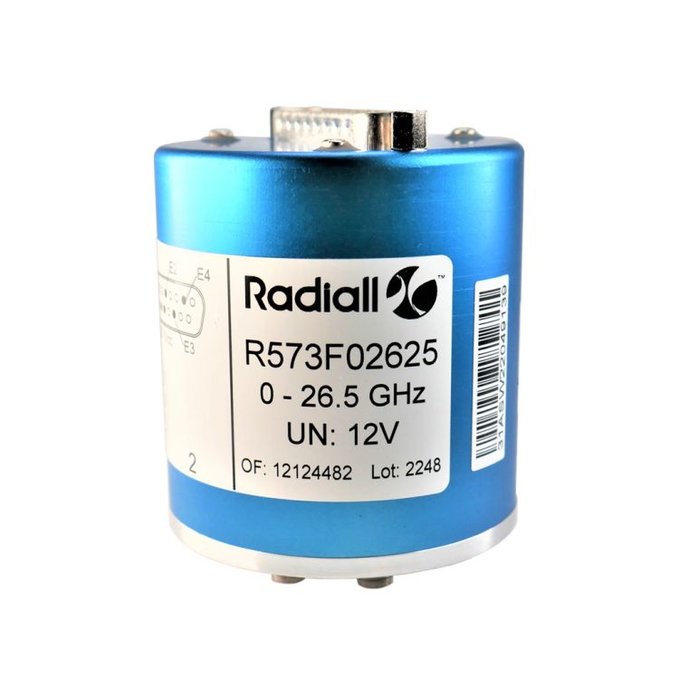 SP6T Ramses SMA 26.5GHz Latching Self-cut-off Auto-reset 28Vdc TTL Diodes D-sub connector