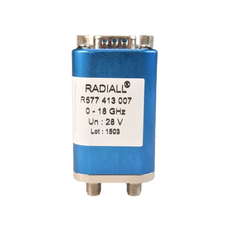 DPDT Ramses Low PIM SMA 18GHz Latching 28Vdc Positive common Diodes D-sub connector with bracket