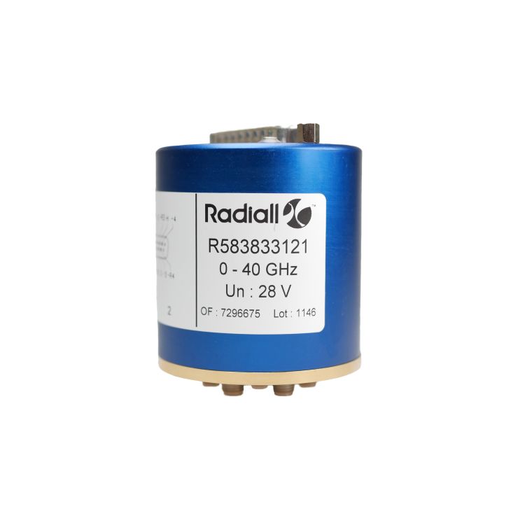 SP6T Thermal Vacuum SMA 22GHz Latching Separated reset Indicators 28Vdc Positive common D-sub connector