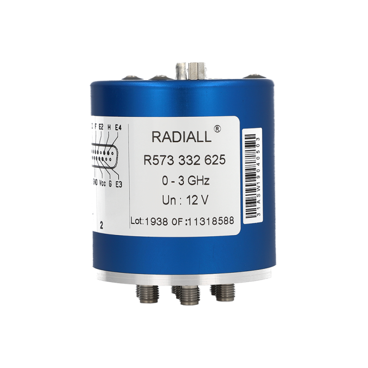 SP6T Ramses SMA 3GHz Latching Self-cut-off Auto-reset 28Vdc TTL Diodes D-sub connector