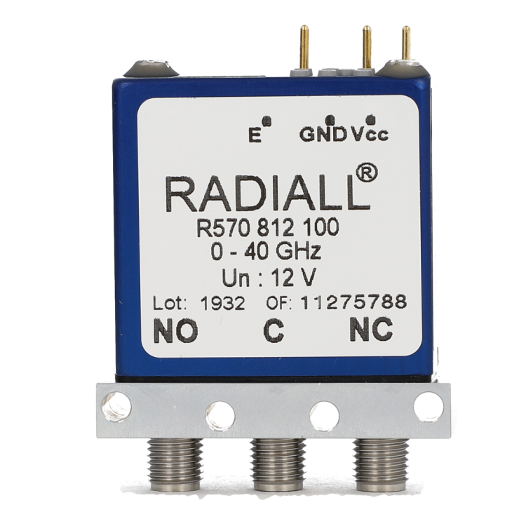 SPDT Ramses SMA2.9 40GHz Latching Self-cut-off Indicators 28Vdc Diodes Pins Terminals