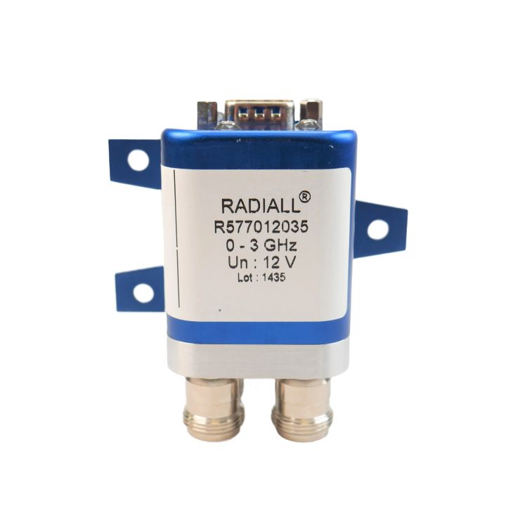 DPDT Ramses BNC 3GHz Latching 12Vdc Positive common Diodes D-sub connector with bracket