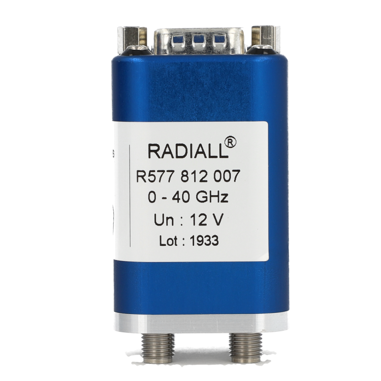 DPDT Ramses SMA2.9 40GHz Latching 12Vdc D-sub connector