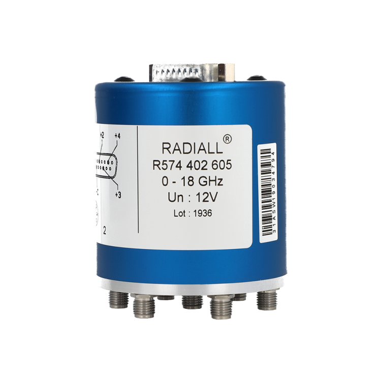 SP6T Terminated  Ramses SMA 3GHz Latching Self-cut-off Auto-reset 12Vdc TTL Diodes D-sub connector