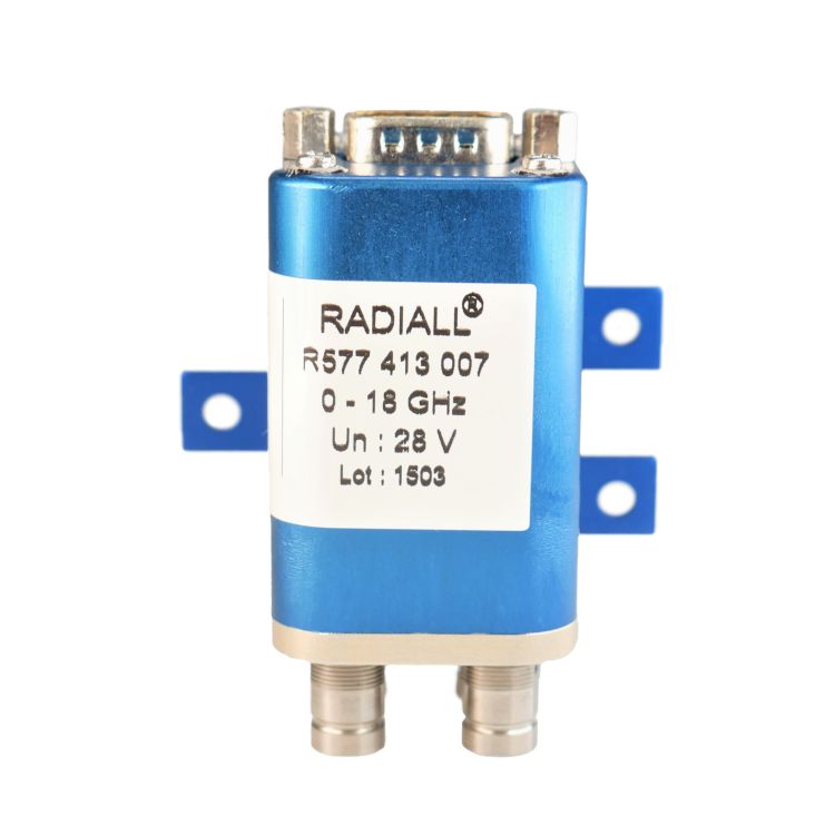 DPDT Ramses DIN 2.5GHz Latching Indicators 12Vdc Positive common Diodes D-sub connector