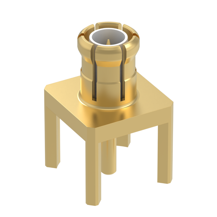 MCX / STRAIGHT PLUG RECEPTACLE FOR PCB NON MAGNETIC SOLDER LEGS