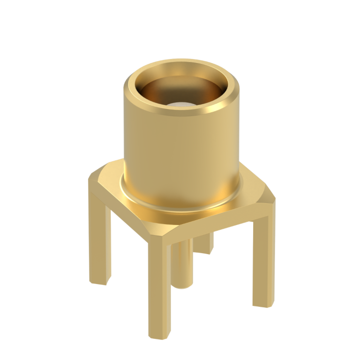 MCX / STRAIGHT JACK RECEPTACLE FOR PCB NON MAGNETIC SOLDER LEGS