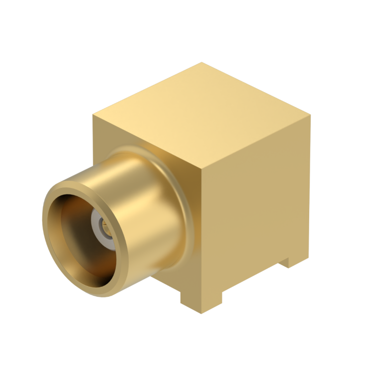 MCX / RIGHT ANGLE JACK RECEPTACLE FOR PCB SMT TYPE