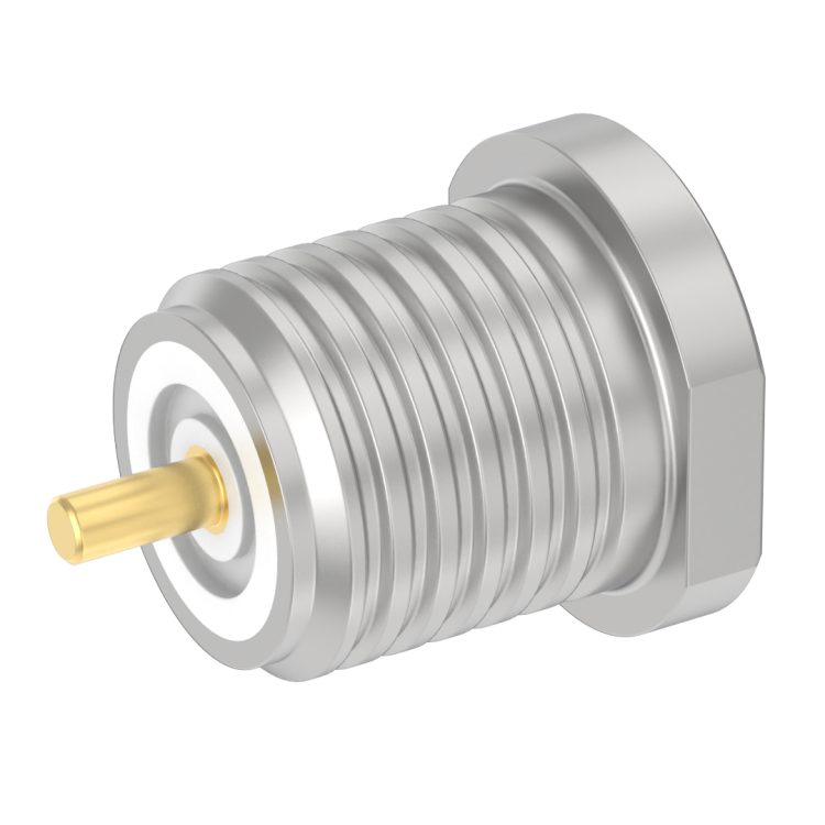 POWER-MAX / SCREW-ON MALE RECEPTACLE SNAP TYPE WITH CYLINDRICAL CONTACT