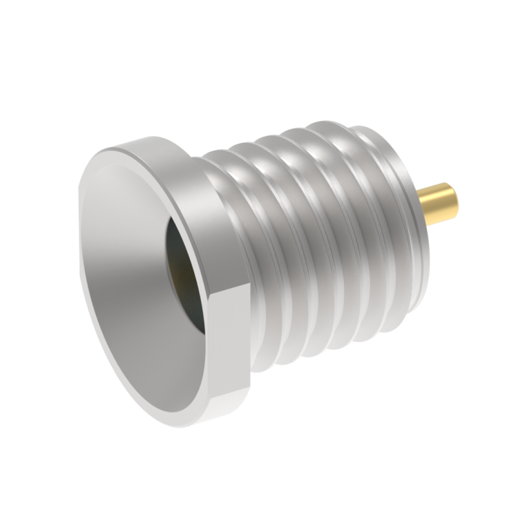 POWER-MAX / SCREW-ON MALE RECEPTACLE SLIDE TYPE WITH CYLINDRICAL CONTACT