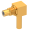 SMC / RIGHT ANGLE JACK MALE CRIMP TYPE FOR 2/50 S CABLE GOLD