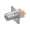 LuxCis/LC duplex adapter with ceramic alignment sleeve, snap-in