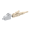 LC PC simplex plug MM128µm for cable 0,9 mm