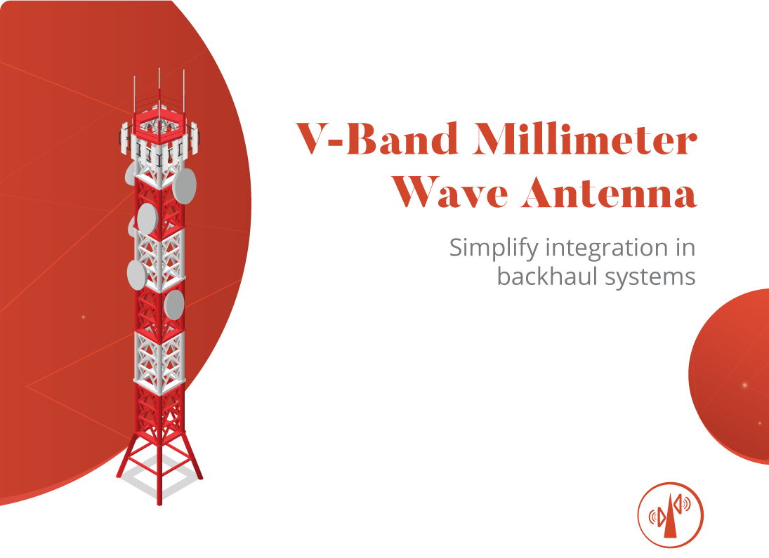 Antenne à ondes millimétriques en bande V