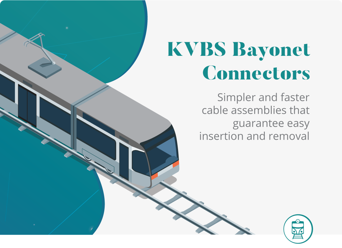 KVBS Bayonet Connectors with Thermoplastic Resin Insert for Railway Applications